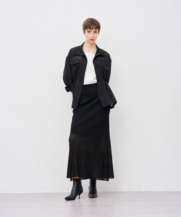 uncrave リブニット カップ付きキャミソール オフ