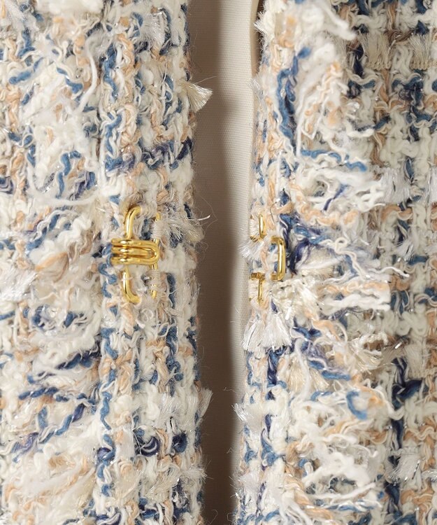 23区 【先行予約】GIOLICAツイード ジャケット アイボリーミックス