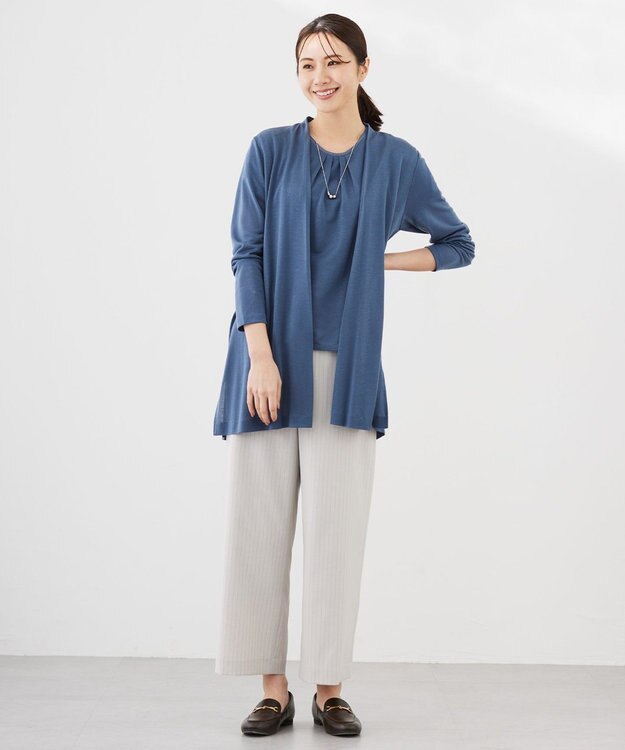 J.PRESS LADIES ボールトップ ネックレス シルバー系