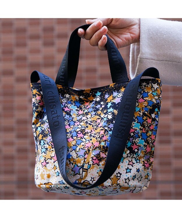 tsumori chisato CARRY ギャラクシーパネル 2way ショルダーバッグ トートバッグ 手提げ A4サイズ ブラック