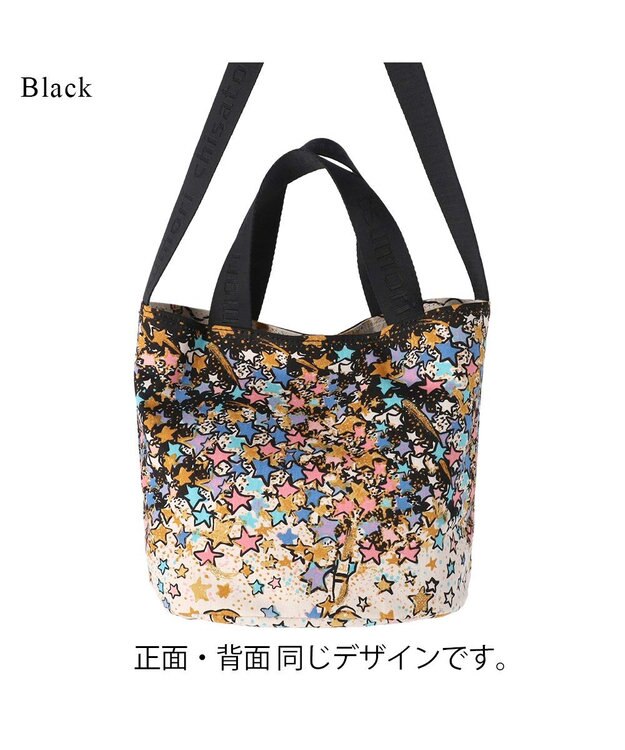 tsumori chisato CARRY ギャラクシーパネル 2way ショルダーバッグ トートバッグ 手提げ A4サイズ ブラック