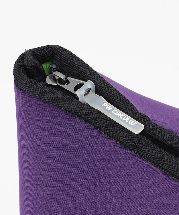 PW CIRCULUS 新色！【UNISEX】ロゴ トートバック クラッチバッグ付き パープル×ライム