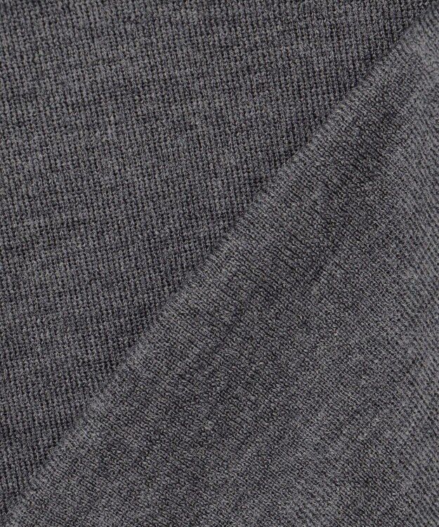 ICB 【洗える】エクストラファインメリノ カーディガン ミディアムグレー系