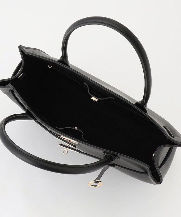 組曲 ベルトデザイントート バッグ ブラック系