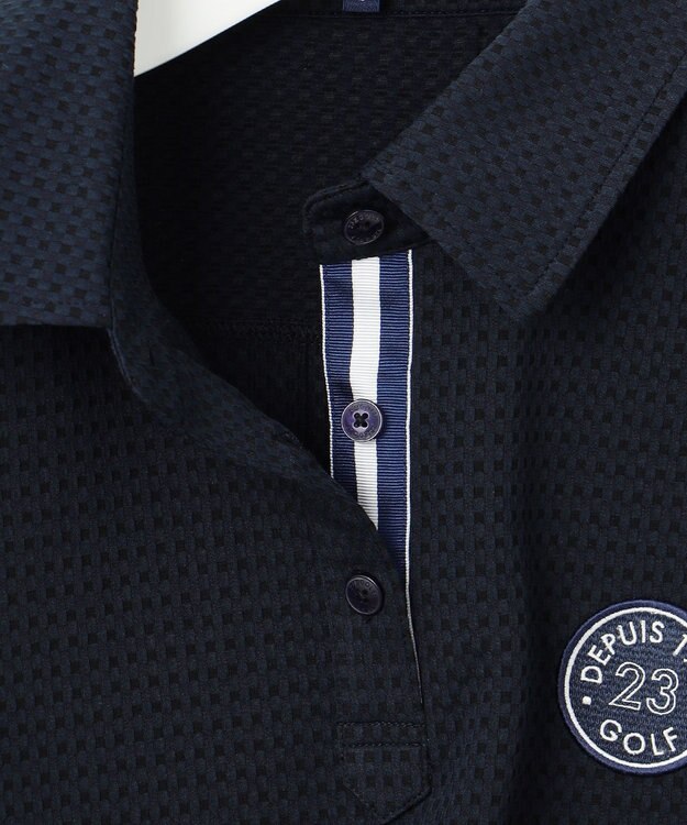 23区GOLF 【WOMEN】長袖ポロシャツ ネイビー系