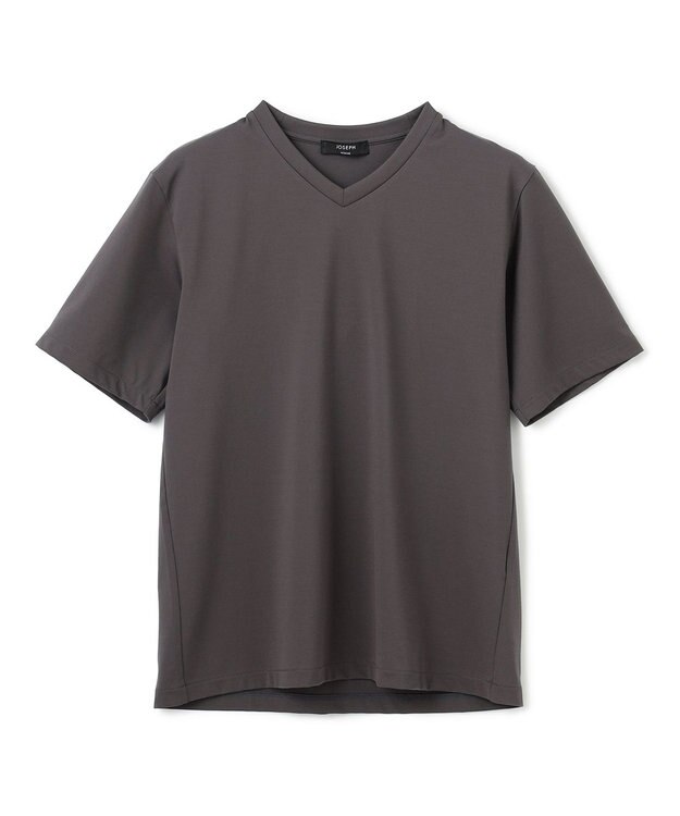 JOSEPH HOMME 【新素材】ハイゲージベアスムース　VネックＴシャツ グレー系