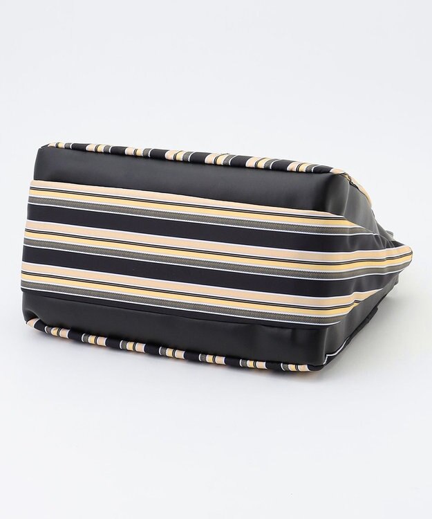 Y'SACCS マルチストライプ すっきりトート Mサイズ ブラック