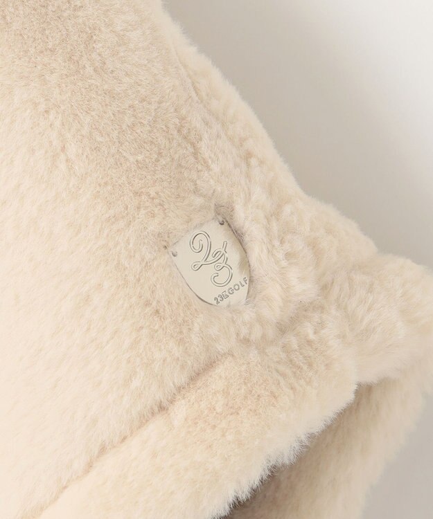 23区GOLF いつものスタイリングをアップデート【WOMEN】ファーフレンチ ベスト アイボリー系
