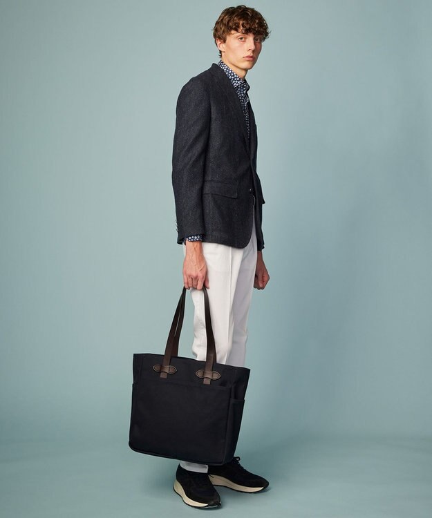 JOSEPH ABBOUD 【JAPANファブリック/ジャージー素材/軽量】ムリネラッセルブレザー ネイビー系