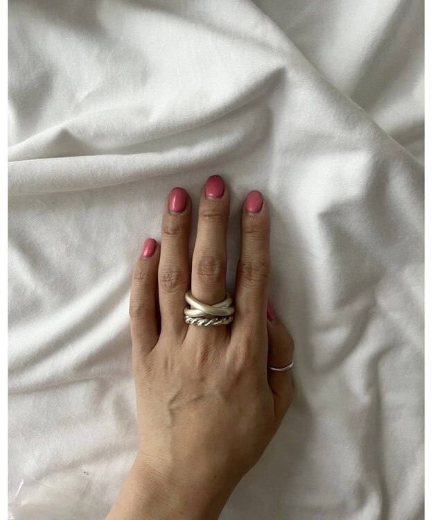 yoaa シルバー925　ツイストリング シルバー925