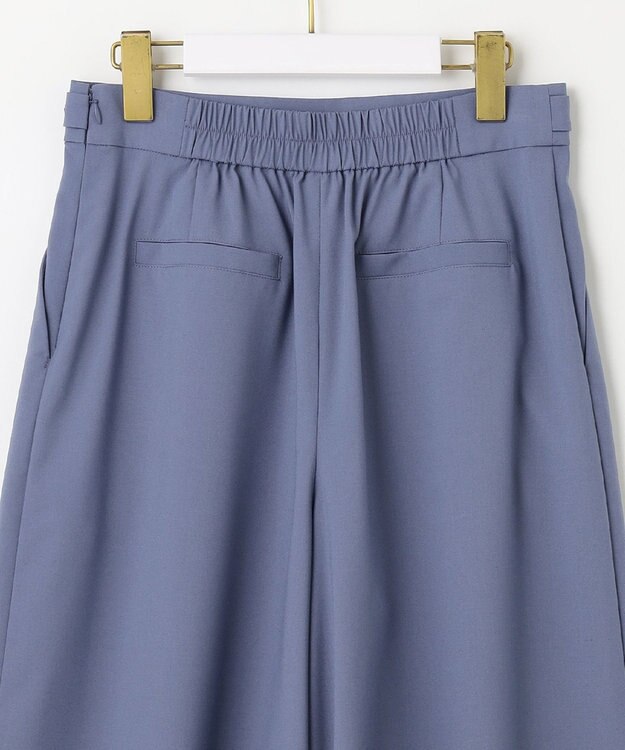 ANY SIS 【洗える】エアリーワイド クロップド パンツ ダルブルー