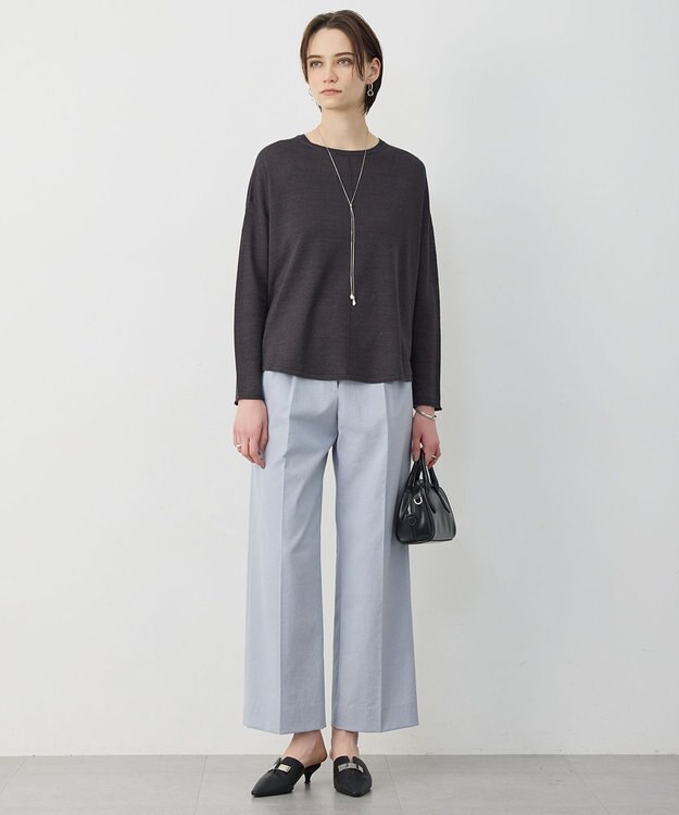 ICB LooseWeave ワイドパンツ スモーキーサックス