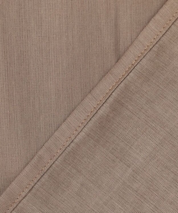 ANY シルキーソフトスタンドカラーシャツ モカ