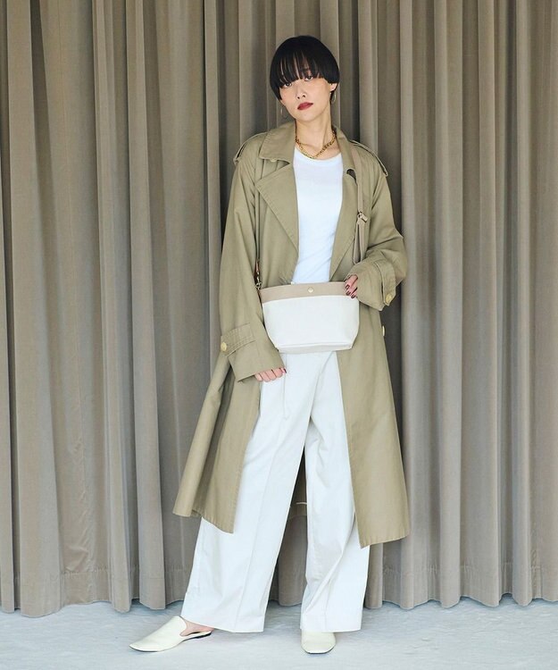 TOPKAPI 【Breath TOPKAPI】RIPPLE リプル スリム ミニショルダー バッグ アイボリー