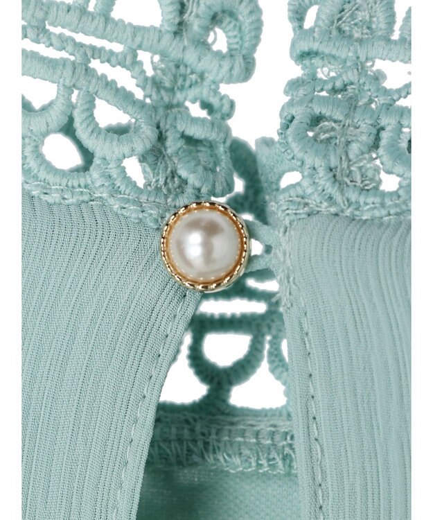 Green Parks ・ＥＬＥＮＣＡＲＥ　ＤＵＥ　イロイロレースブラウス Green