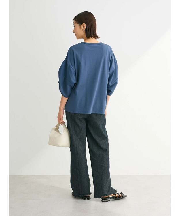 Green Parks ・ＥＬＥＮＣＡＲＥ　ＤＵＥ　ギャザースリーブＴＥＥ Blue