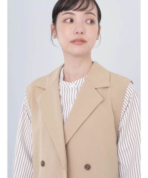 earth music&ecology ロングジレンチ Beige