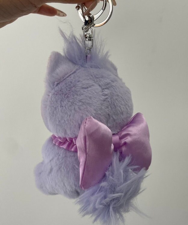 WEGO おめかしcatぬいぐるみキーホルダー パープル
