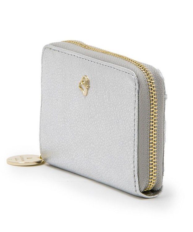 LANVIN en Bleu ペティアン キーケース小銭入れ シルバー