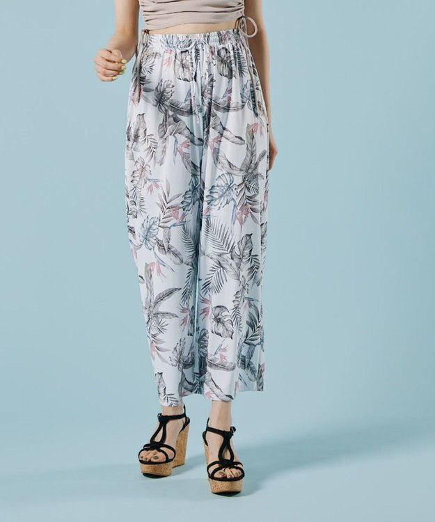 San-ai Resort（三愛水着楽園） ロングパンツ　M　【San-ai Resort（サンアイリゾート）】 ホワイト