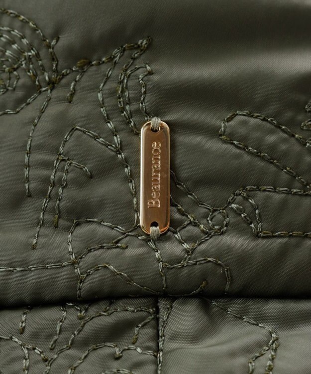 AURORA 【 Beaurance （ビューランス）】刺繍キルティングバケットハット グリーン