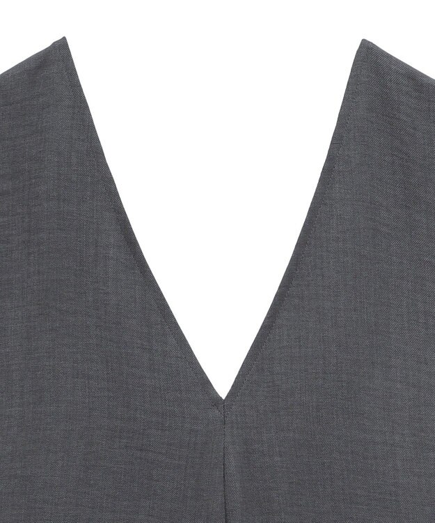 Green Parks 接触冷感麻調ゆったりサロペット Gray