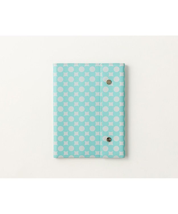 MIYABIYA La quoh with kirakaracho 南蛮七宝 プリントレザー ノートカバー 青磁色(せいじいろ)