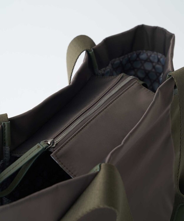 MIYABIYA LAQUOH【撥水加工】ミニマルナイロントート (M) カーキ