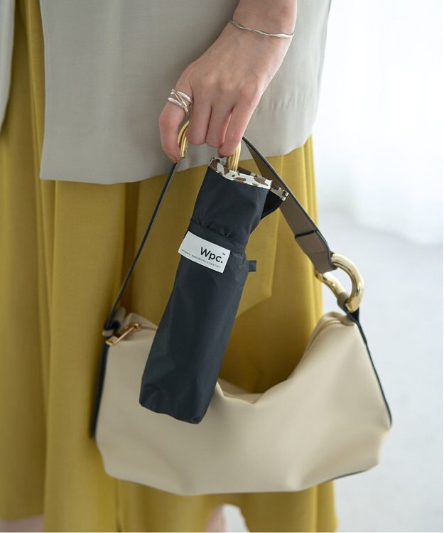 YECCA VECCA 【晴雨兼用】Wpc.遮光アニマルパイピング ミニ日傘 Black