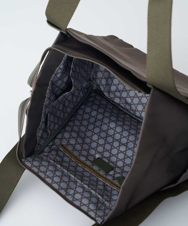 MIYABIYA LAQUOH【撥水加工】ミニマルナイロントート (M) カーキ