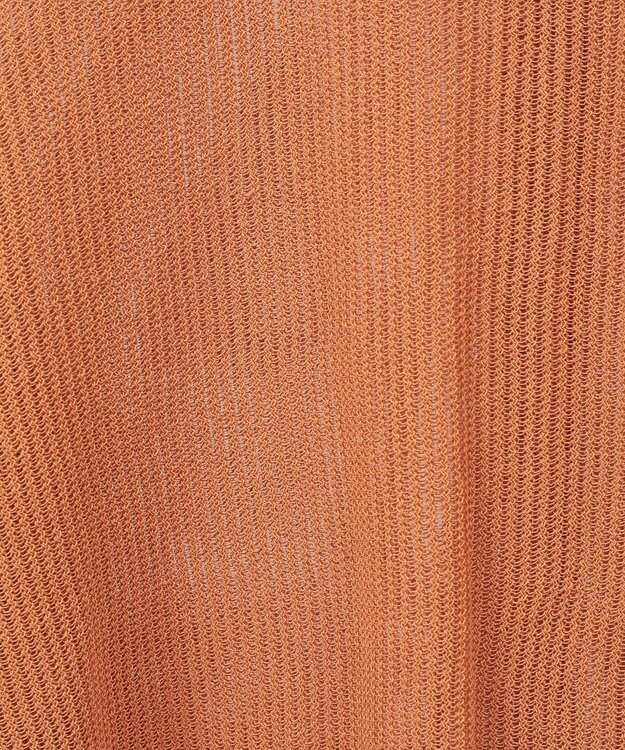 Green Parks 衿つきメッシュニットプルオーバー Orange