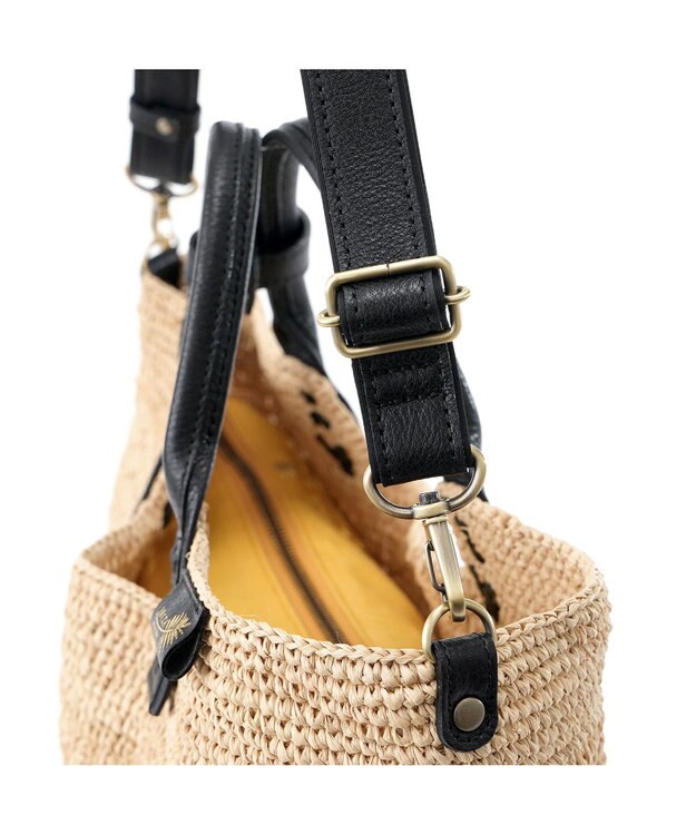 IBIZA ラフィア　２ＷＡＹバッグ　（Ｌ） ベージュ
