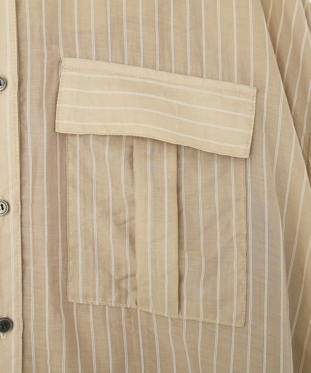 YECCA VECCA 【2点SET】ミリタリーシアーシャツセットキャミワンピース Beige