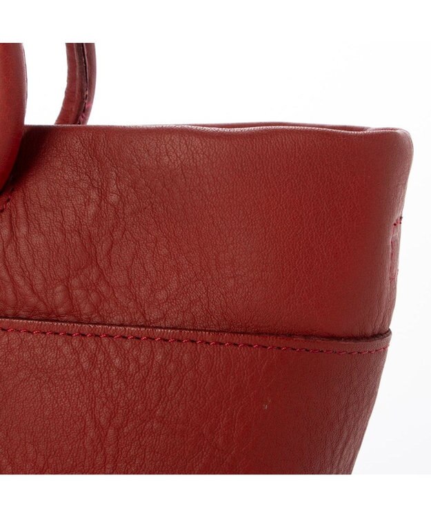 UNBILLION ペルケ perche / 姫路レザー丸手ハンドル2wayショルダー レッド