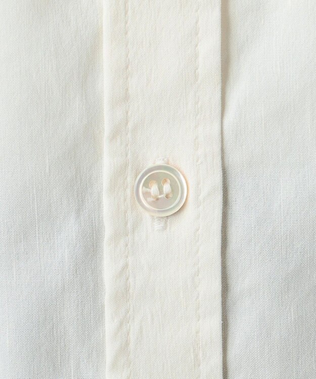 23区 S 【R(アール)】NALYA リネンヴィスストレッチ シャツ オフホワイト系