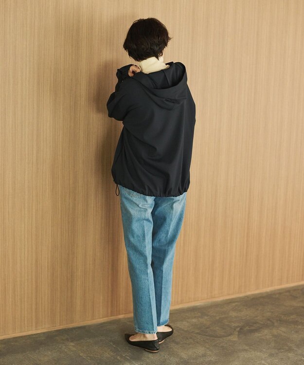 #Newans 【洗濯機可能】フ―ディーアノラック ネイビー