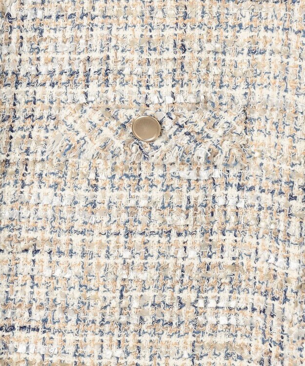 23区 【先行予約】GIOLICAツイード ジャケット アイボリーミックス