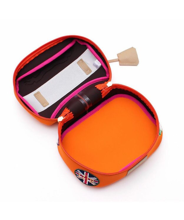 A.D.M.J. 【魔法の様に軽い】マジックライト/フラッグワッペンバニティバッグM マンゴー