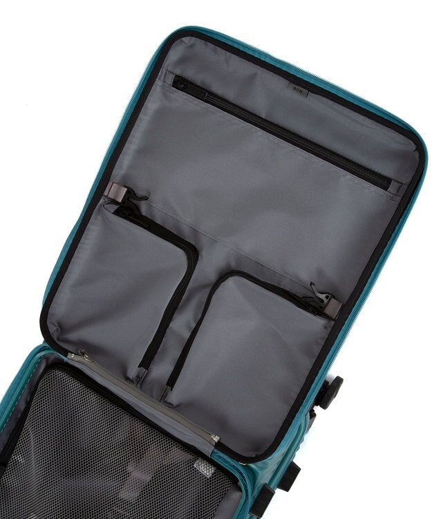 ACE BAGS & LUGGAGE ace. サルートン フロントオープンスーツケース 機内持ち込み Sサイズ 34～40L 05361 ブルーグリーン