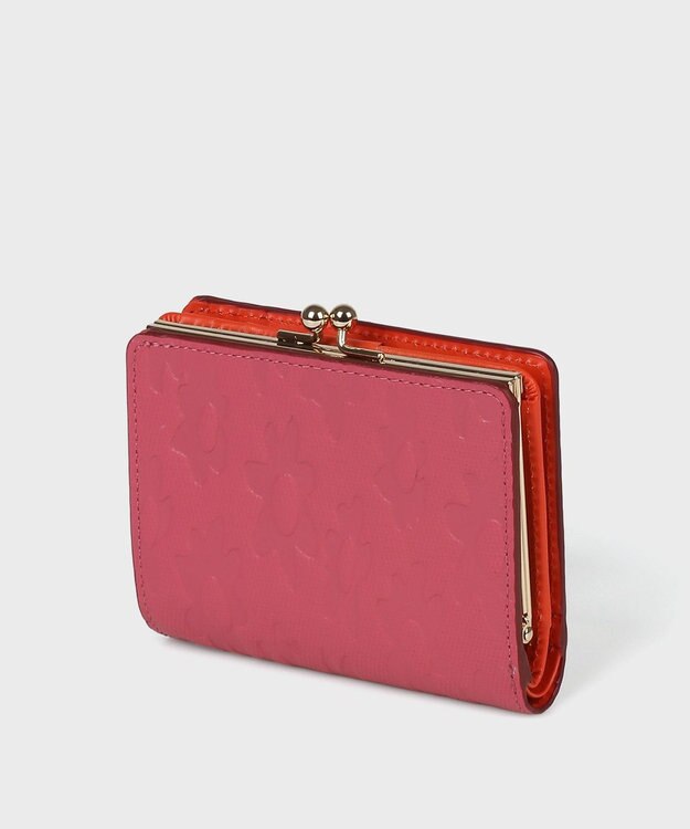 Paul Smith デイジーレザー がま口財布 ピンク