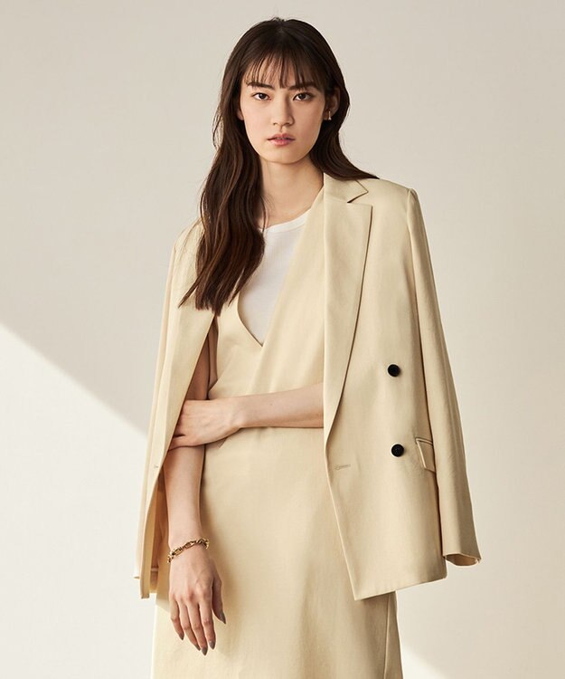 ICB 【人気のため新色追加・洗える】 LooseWeave ジャケット エクリュ系