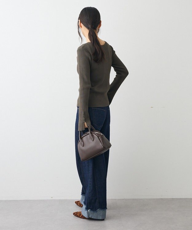 CRAFT STANDARD BOUTIQUE ヘンリーネック袖フレアプルオーバー Gray