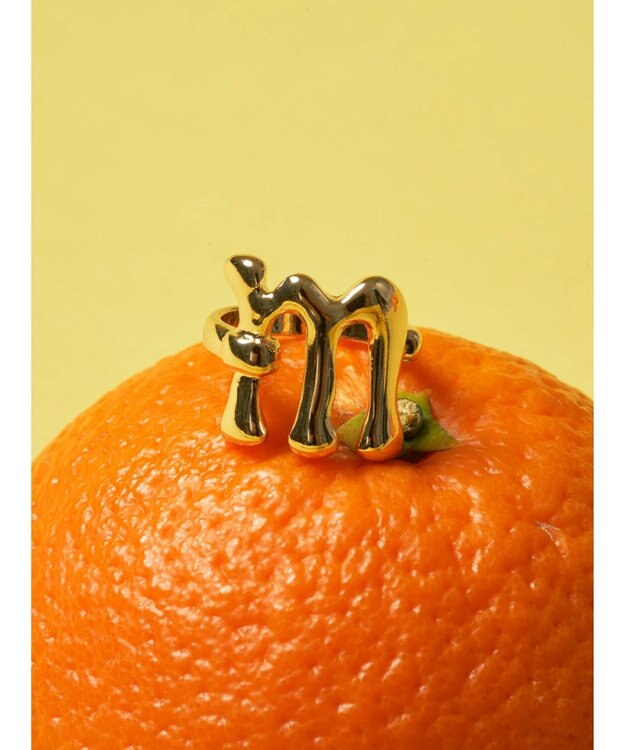 AMERICAN HOLIC イニシャルリングＧＬＤ M