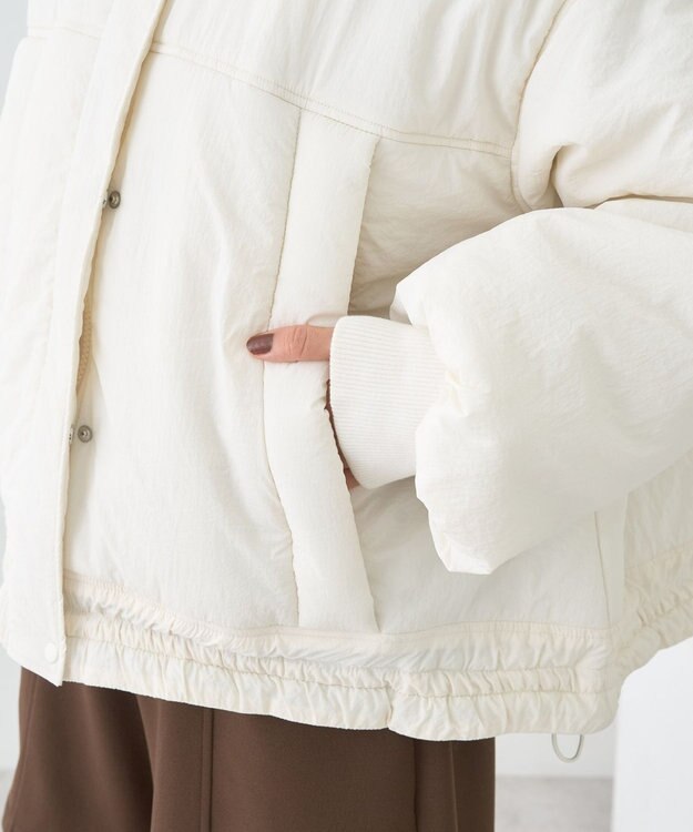 earth music&ecology モンスターコート Ivory