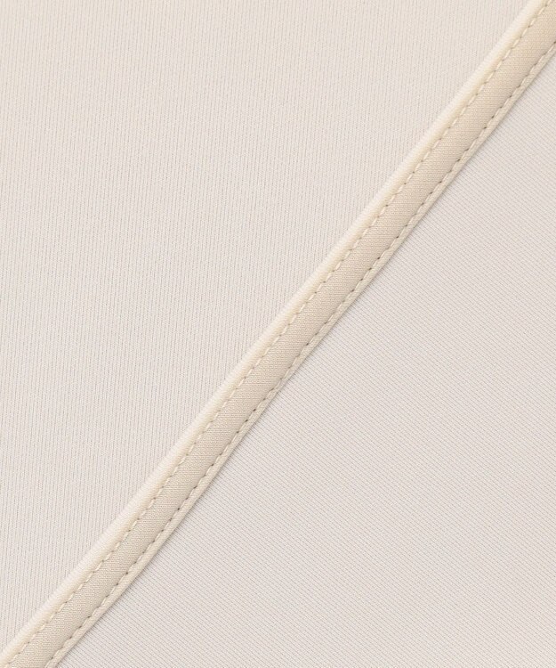 UNFILO L BEAUTY FORM JERSEY light バックZIP プルオーバー グレージュ