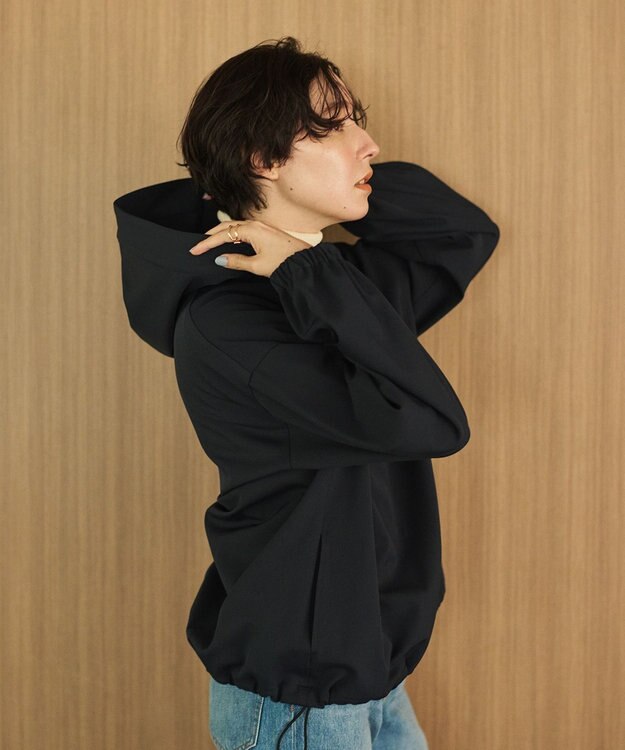 #Newans 【洗濯機可能】フ―ディーアノラック ネイビー