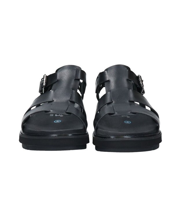 INTER-CHAUSSURES 【BUSSOLA】軽量ソールグルカサンダル ブラック