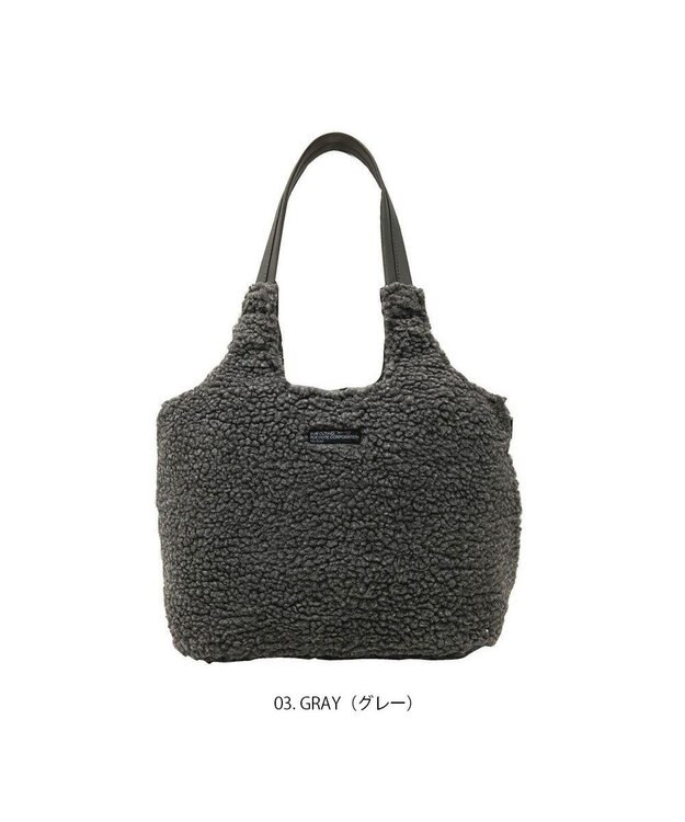 ROOTOTE 1335【肩掛け・A4サイズ収納】LT.デリ.ラウンド.ボア-A 03：グレー