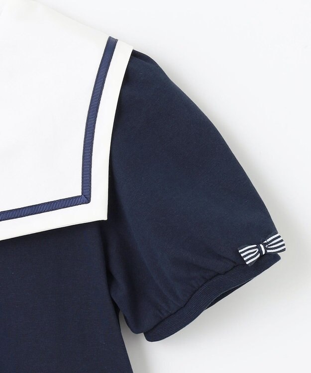 ANY KIDS セーラーカラー ワンピース ネイビー