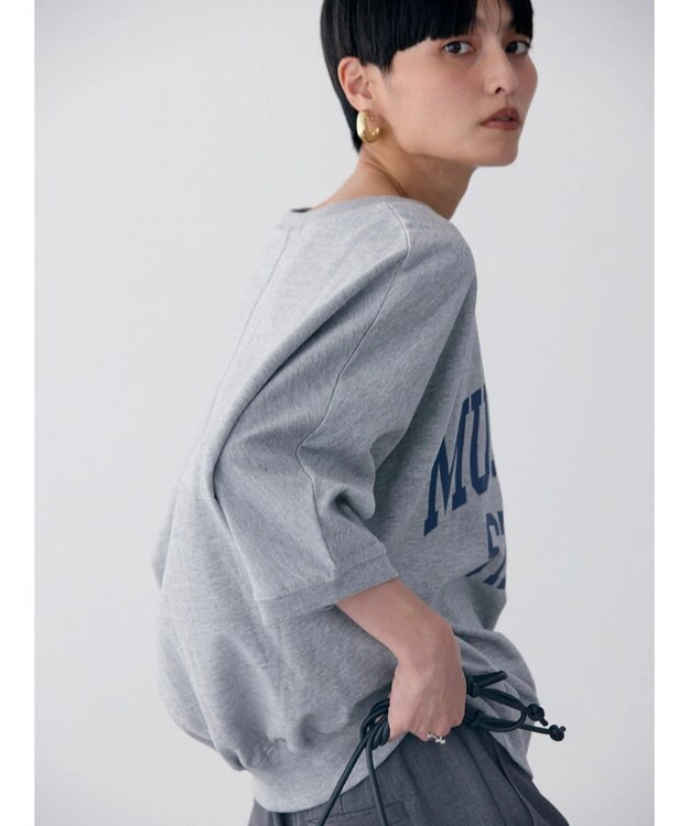 AMERICAN HOLIC ドルマンミニ裏毛プルオーバー② Light Gray Mixture